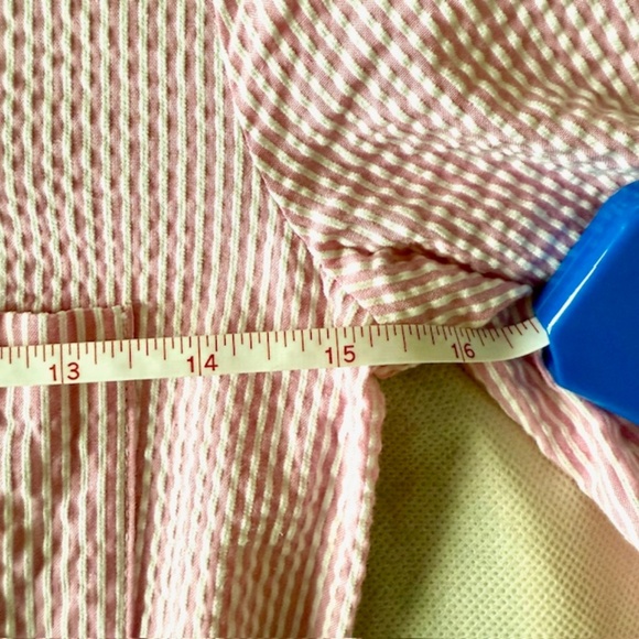 Cotton Pink with white stripes dress - Picture 7 of 14